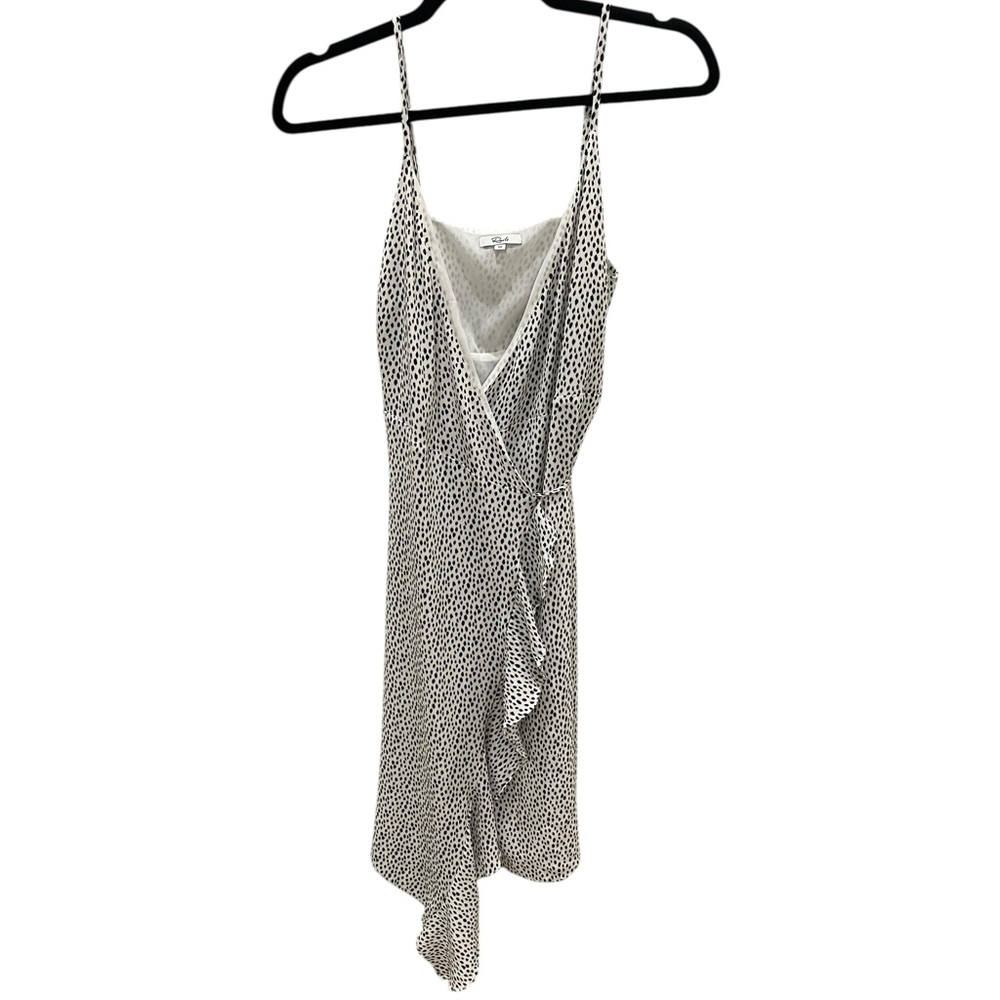 Rails “Iris” Black & White Polka Dot Wrap Midi Dress | XS - Picture 3 of 5
